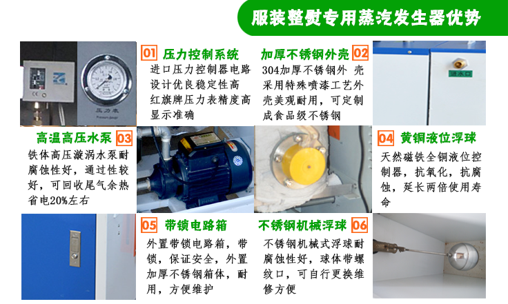 3-12kg/h服装熨烫小型蒸汽发生器细节