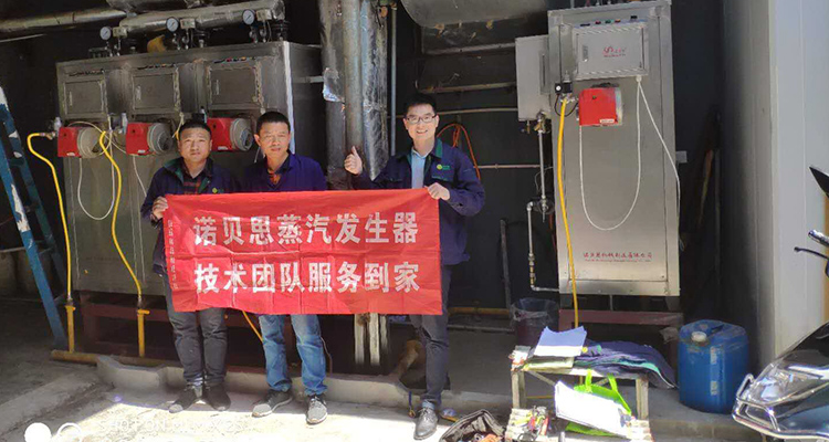 青青草精品视频蒸汽发生器工作人员和客户合影